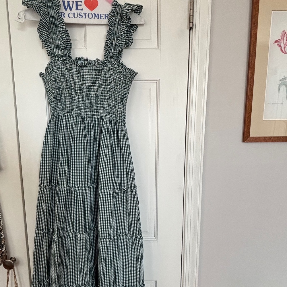Hill House Green Gingham Ellie Nap Dress